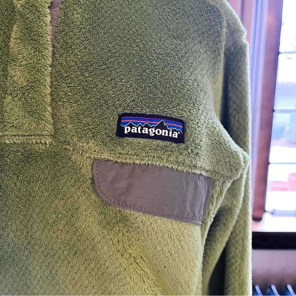Patagonia Re-Tool Snap-T Fleece Pullover Jacket Supply Green Sz Medium - Picture 4 of 7